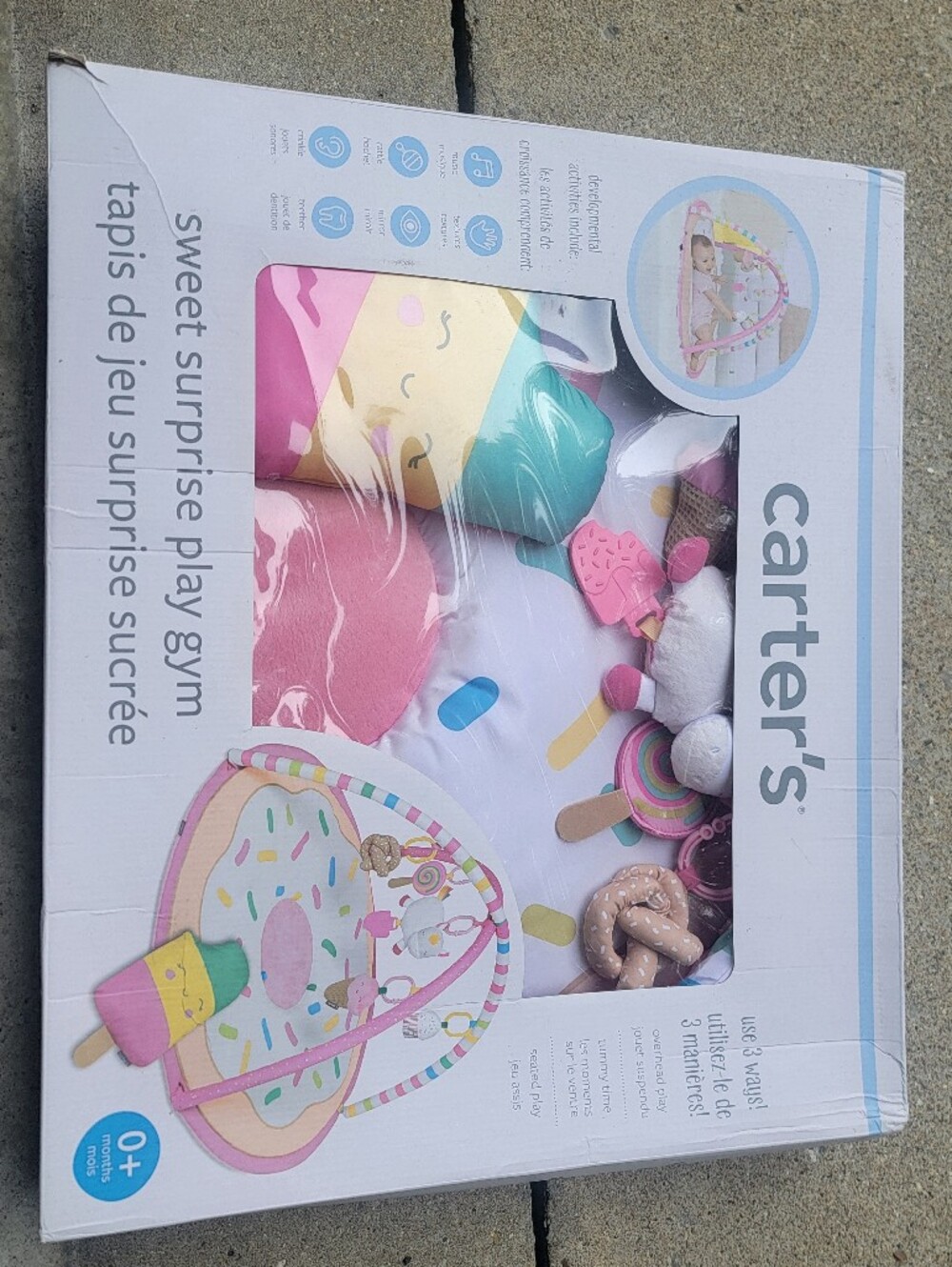 Carter's Dessert-Themed Baby Play Gym - Pink, Teal & Yellow